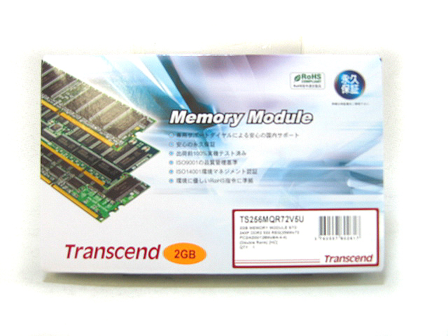 PCメモリ(デスクトップ用)販売　TS256MQR72V6U　Transcend