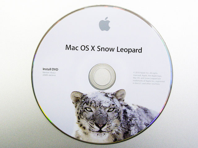 mac os x snow leopard retail dvd
