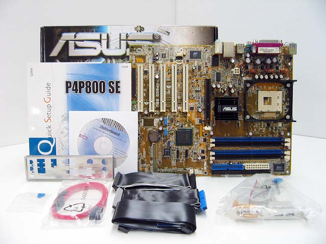 ASUS製　ATXマザーボード　P4P800 SE　Socket478対応